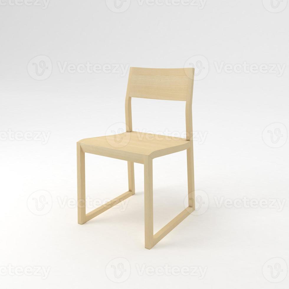 Sessel 3d gerendert realistisch Möbel Seite Aussicht foto