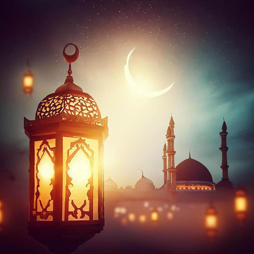 Ramadan Moschee islamisch Laterne foto