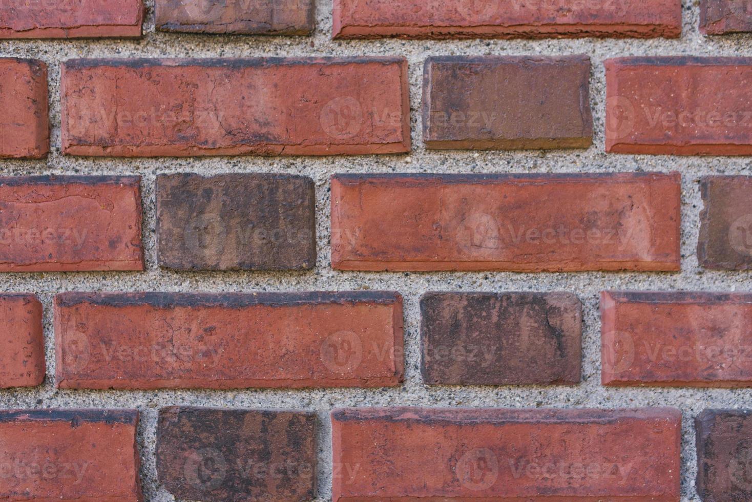 Backstein Mauer gemacht von rot und Burgund Ziegel. Kopieren ein Raum foto