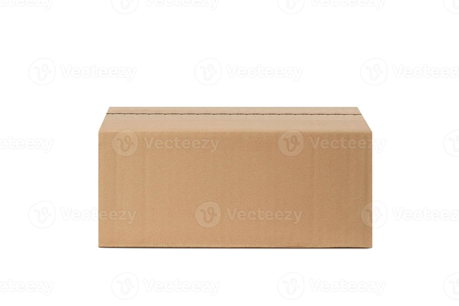 Karton Box zum Lieferung, Pakete. isoliert auf Weiß Hintergrund foto