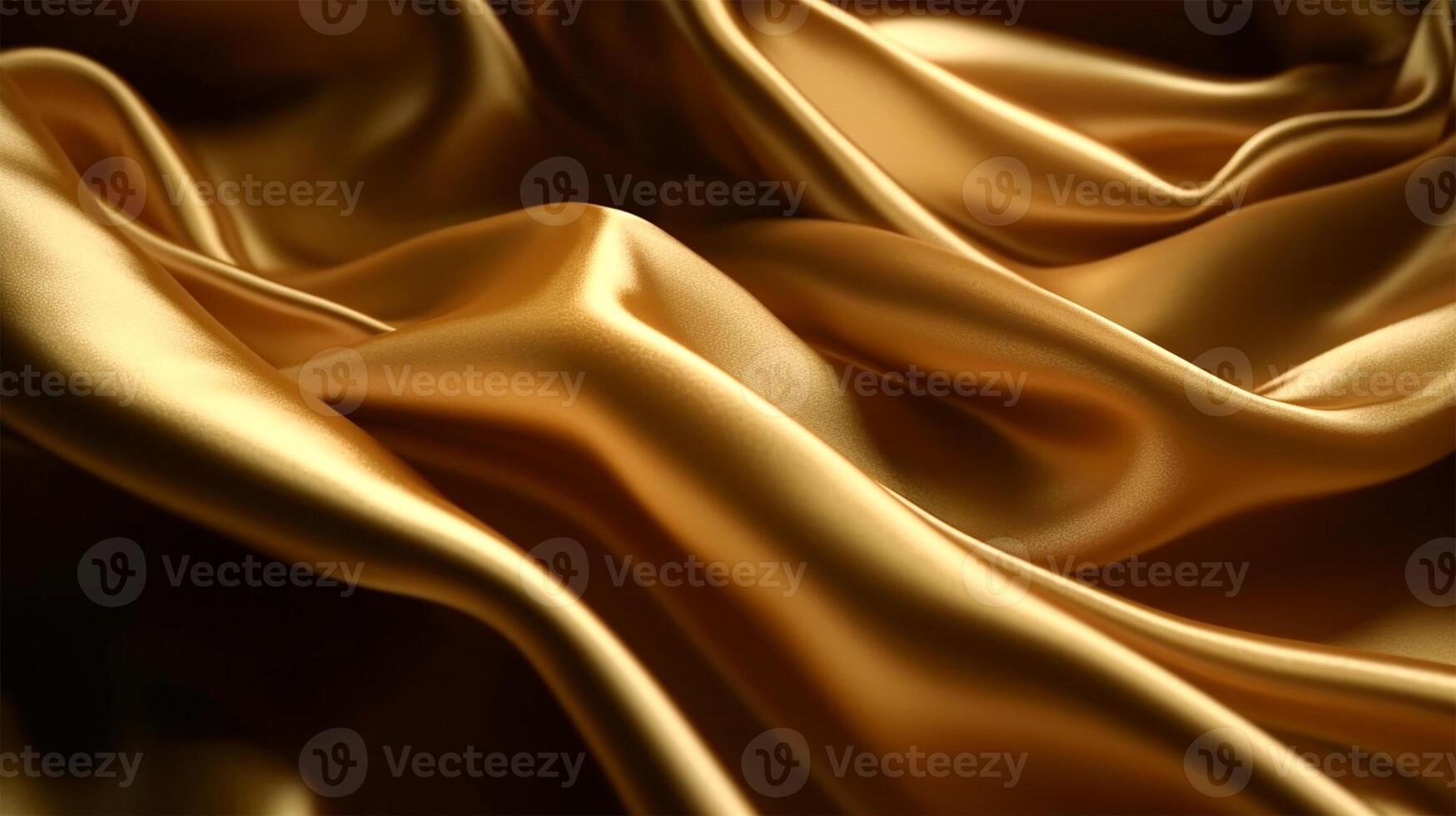 das realistisch golden Textur Stoff. schön und elegant Gelb Satin. das glatt Luxus Seide. nobel Mode Konzept. Herrlich abstrakt Hintergrund Bild durch ai generiert. foto