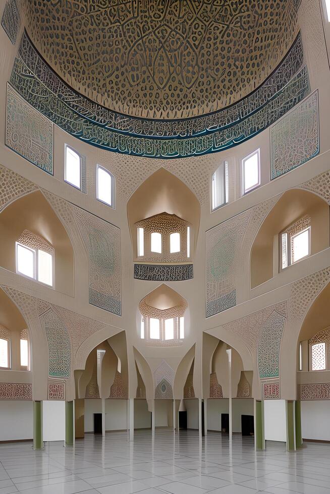 großartig Ansichten Moschee islamisch generiert ai foto