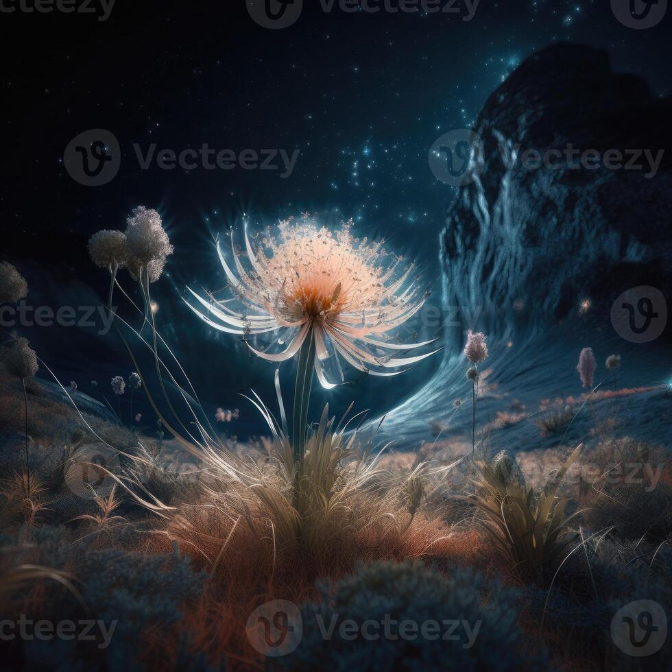 schön Blühen Blume Krieg Flora, Protea susara. .erstellt mit generativ ai foto