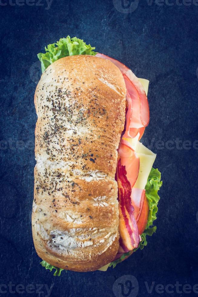 Ciabatta Sandwich Nahansicht foto