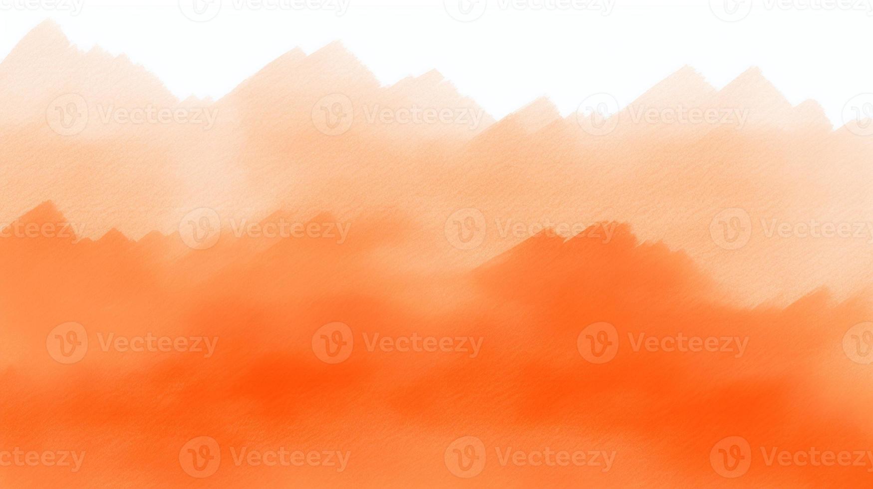 abstrakt Orange Aquarell zum Hintergrund. Digital Kunst malen. Textur Papier. foto