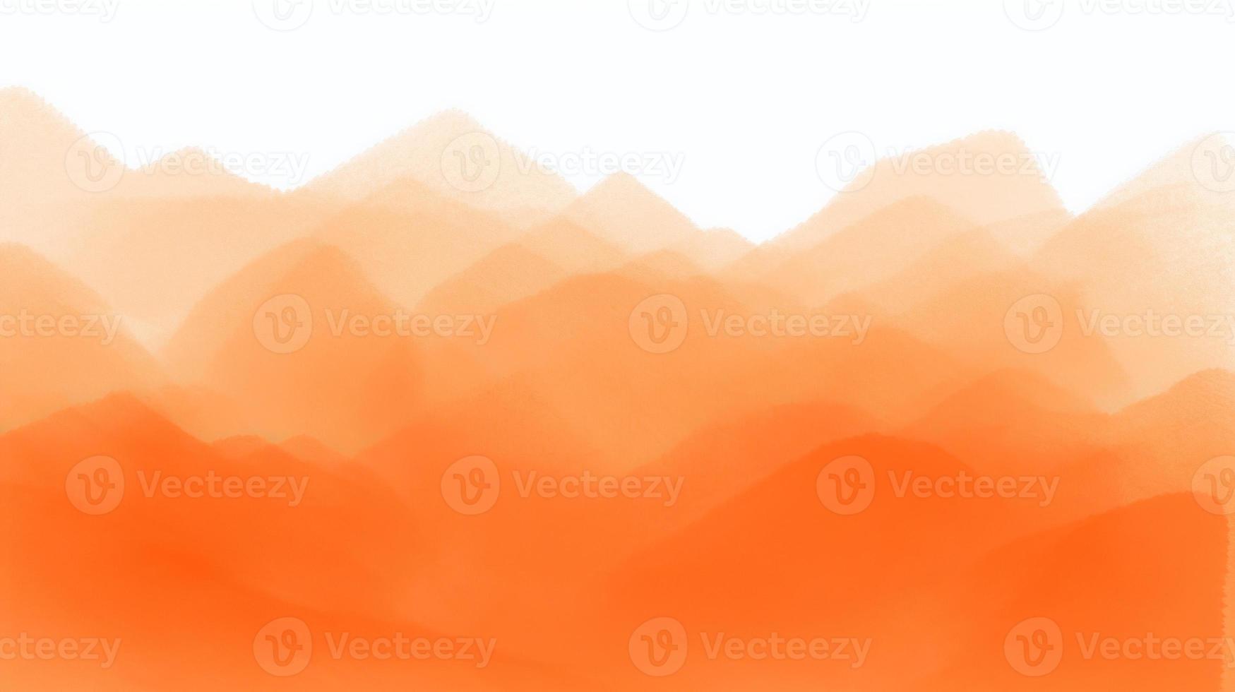 abstrakt Orange Aquarell zum Hintergrund. Digital Kunst malen. Textur Papier. foto