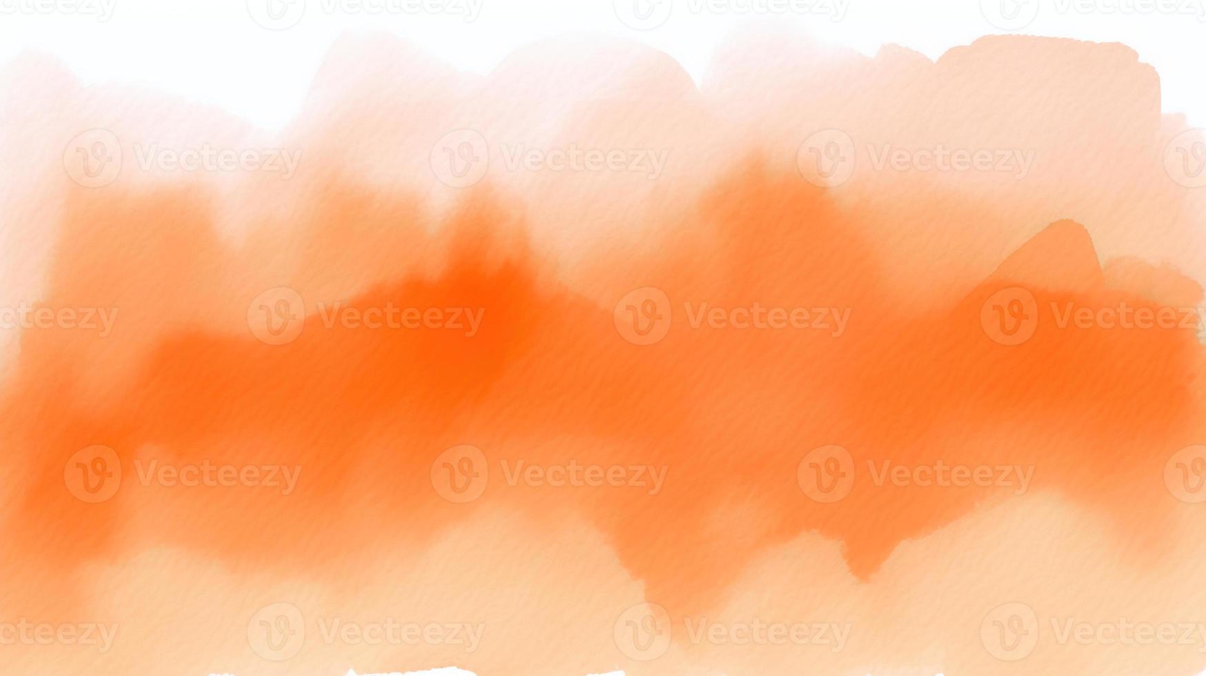 abstrakt Orange Aquarell zum Hintergrund. Digital Kunst malen. Textur Papier. foto