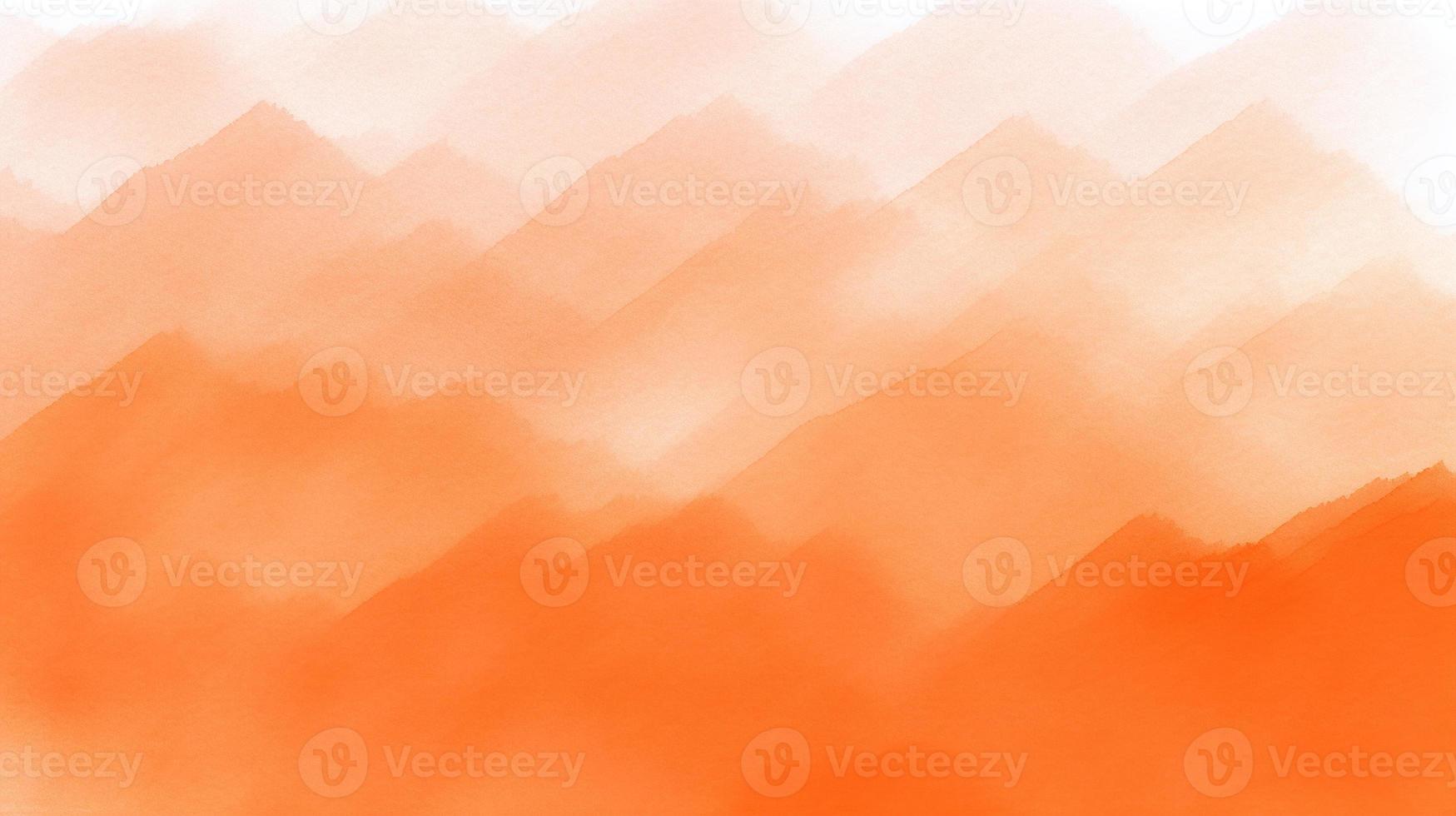 abstrakt Orange Aquarell zum Hintergrund. Digital Kunst malen. Textur Papier. foto