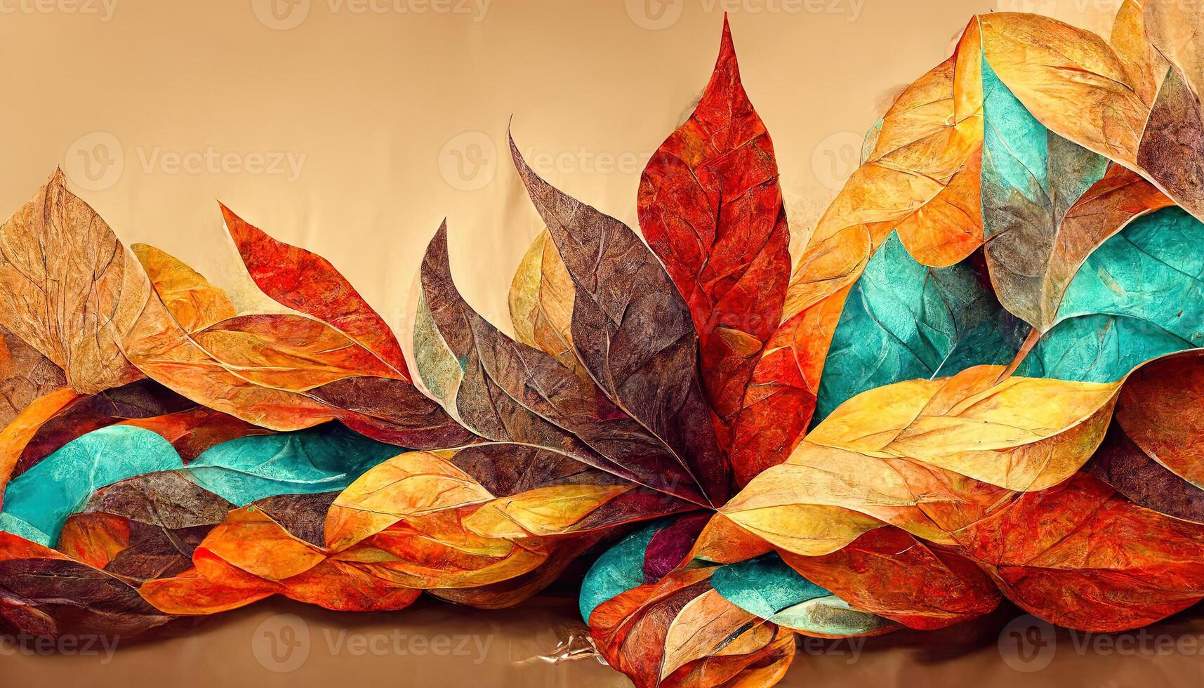 Herbst abstrakt Hintergrund mit organisch Linien und Texturen auf Weiß Hintergrund. Herbst Blumen- Detail und Textur. abstrakt Blumen- organisch Hintergrund Hintergrund. generativ ai foto
