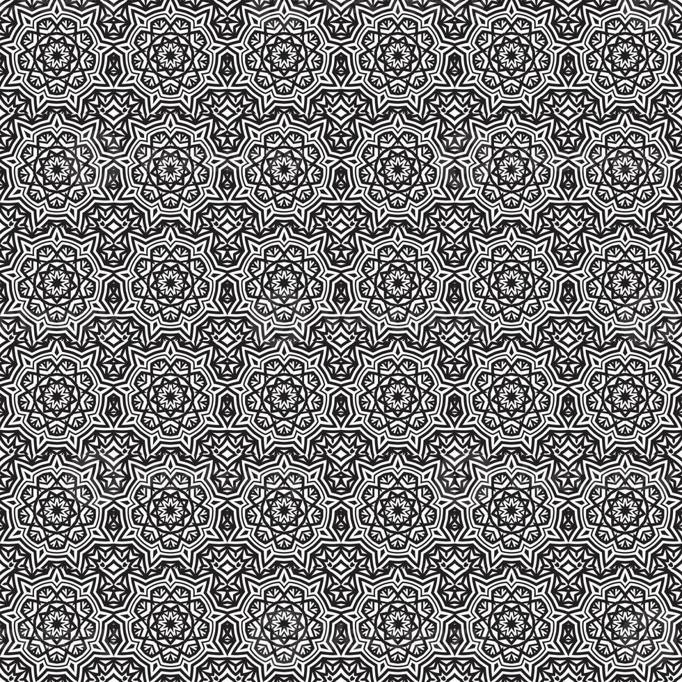 klassische Batik nahtlose Muster Hintergrund geometrische Mandala Wallpaper. elegantes traditionelles Blumenmotiv foto