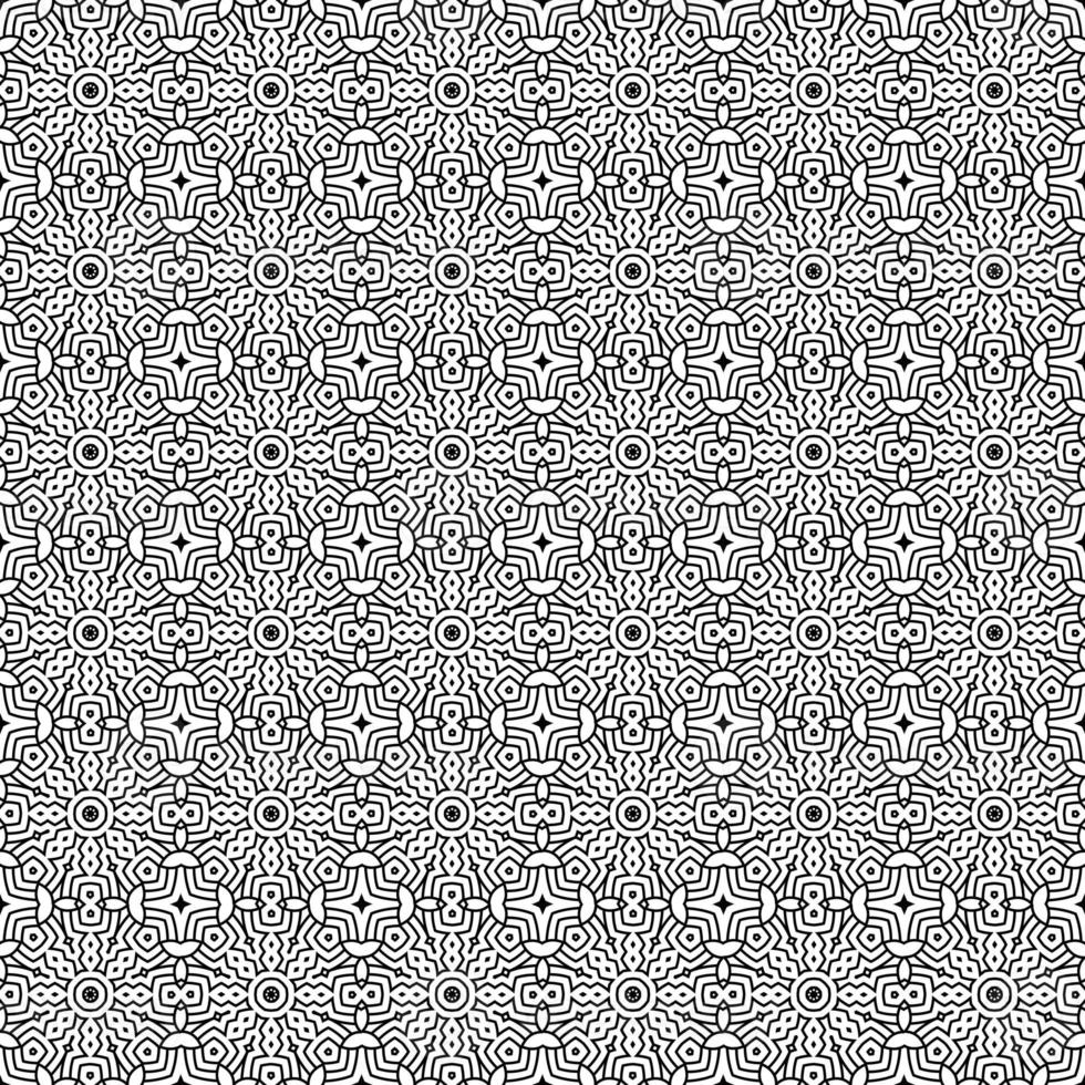 klassische Batik nahtlose Muster Hintergrund geometrische Mandala Wallpaper. elegantes traditionelles Blumenmotiv foto