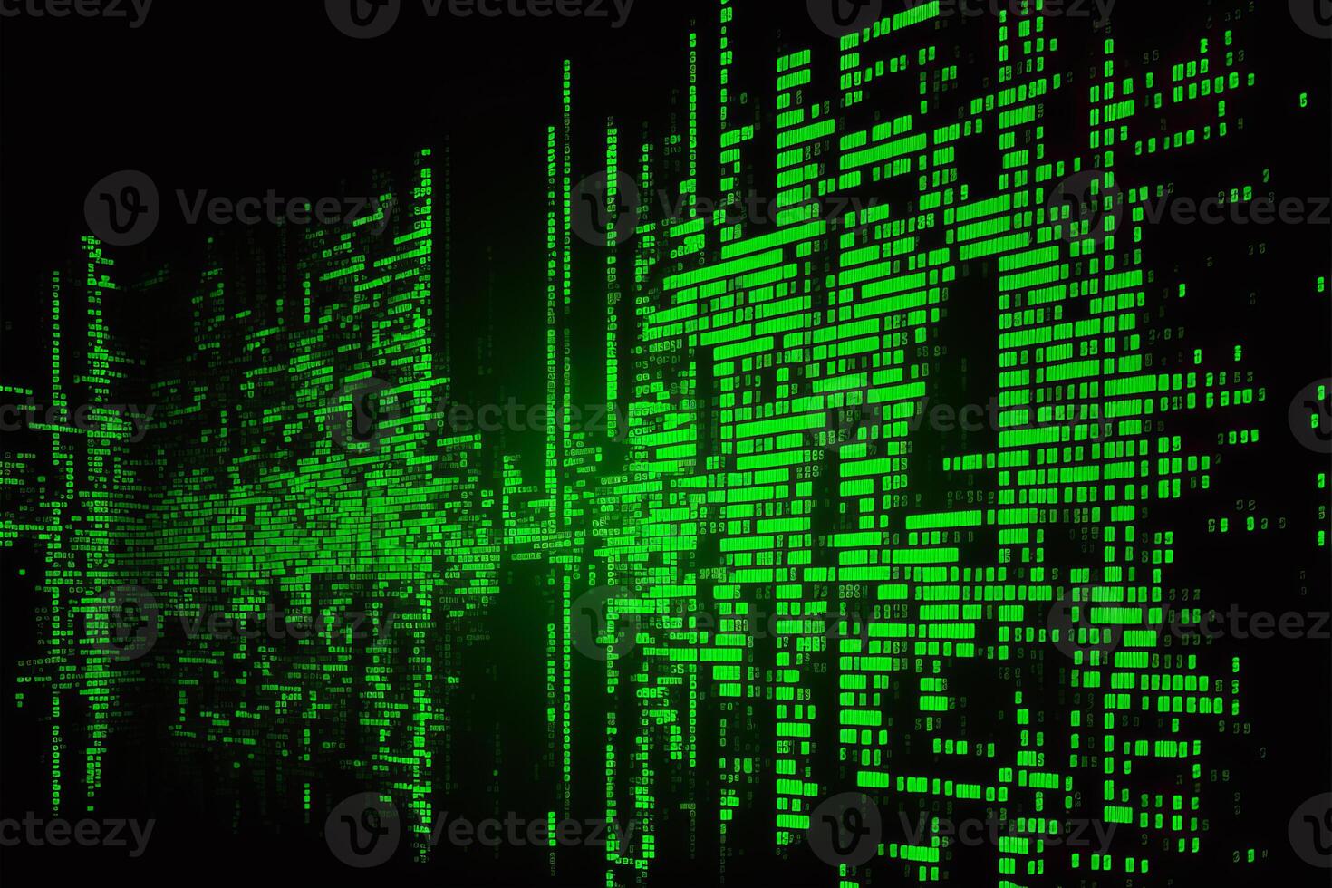 abstrakt das Matrix Hintergrund. generativ ai foto