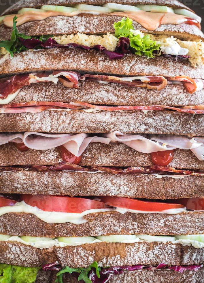 neun Schichten Sandwich foto