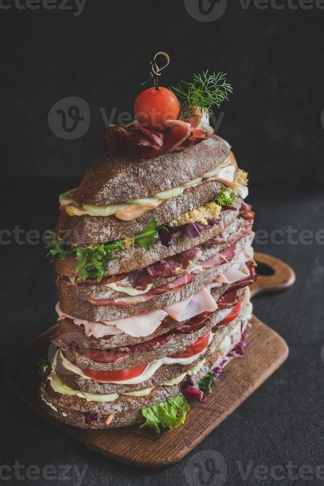 neun Schichten Sandwich foto