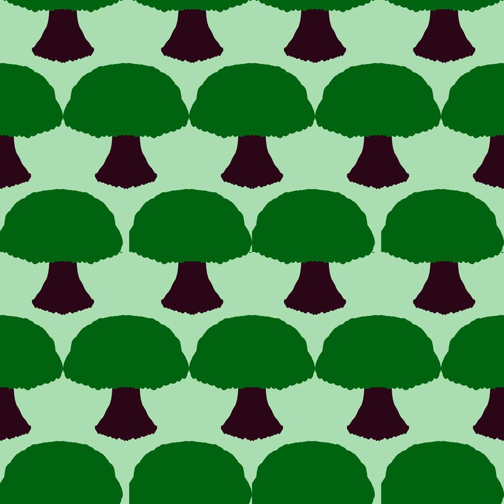 nahtlos Muster mit Grün Baum Illustration Hintergrund foto