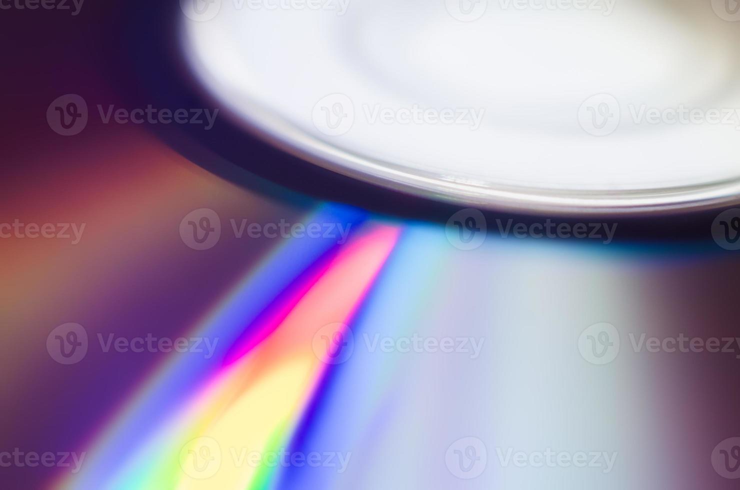 CD-Oberfläche, makroabstrakter mehrfarbiger Musterhintergrund foto