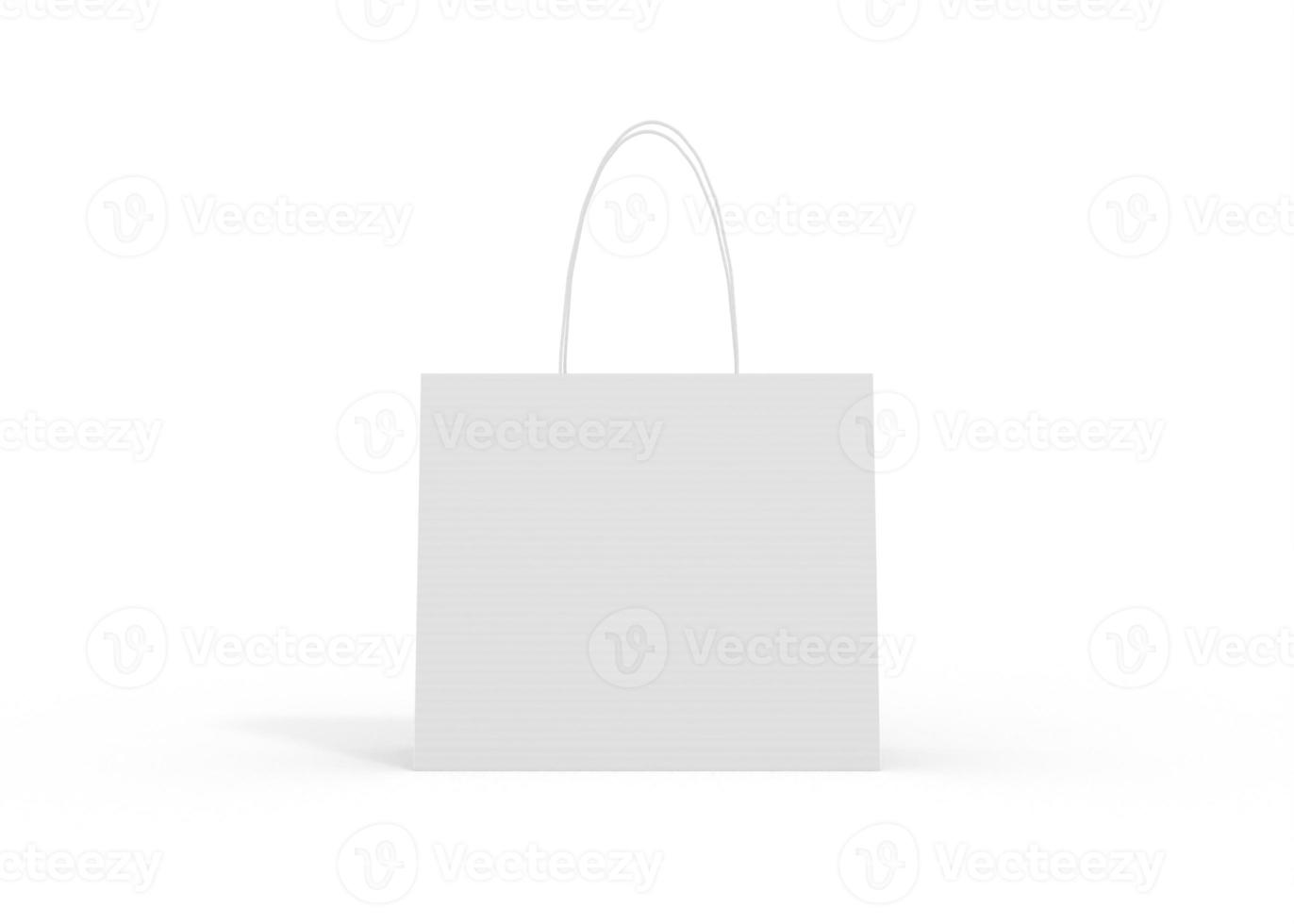 3d Rendern realistisch Einkaufen Tasche zum branding und korporativ foto