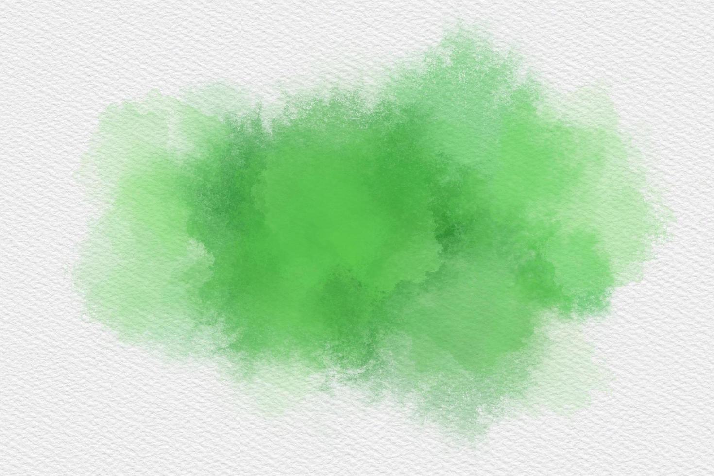 Grün Aquarell Hand Gemälde und Spritzen abstrakt Textur auf Weiß Papier Hintergrund. foto