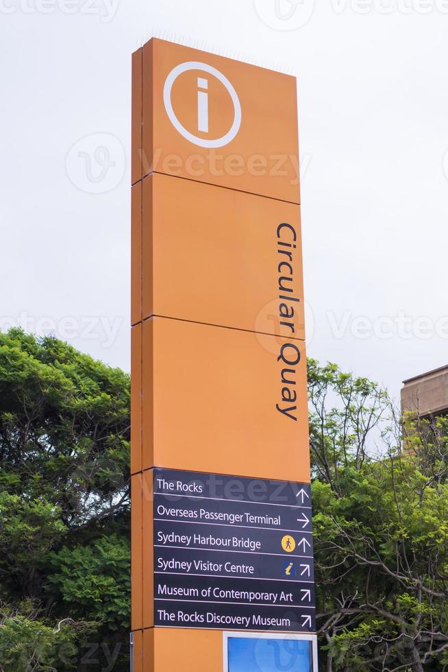 Sydney Circular Quay Bahnhof in Australien foto