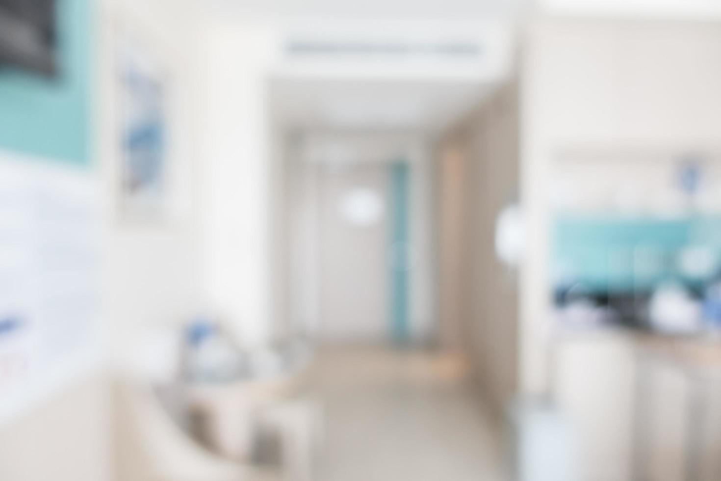 abstrakte Unschärfe Krankenhausraum Interieur für Hintergrund foto