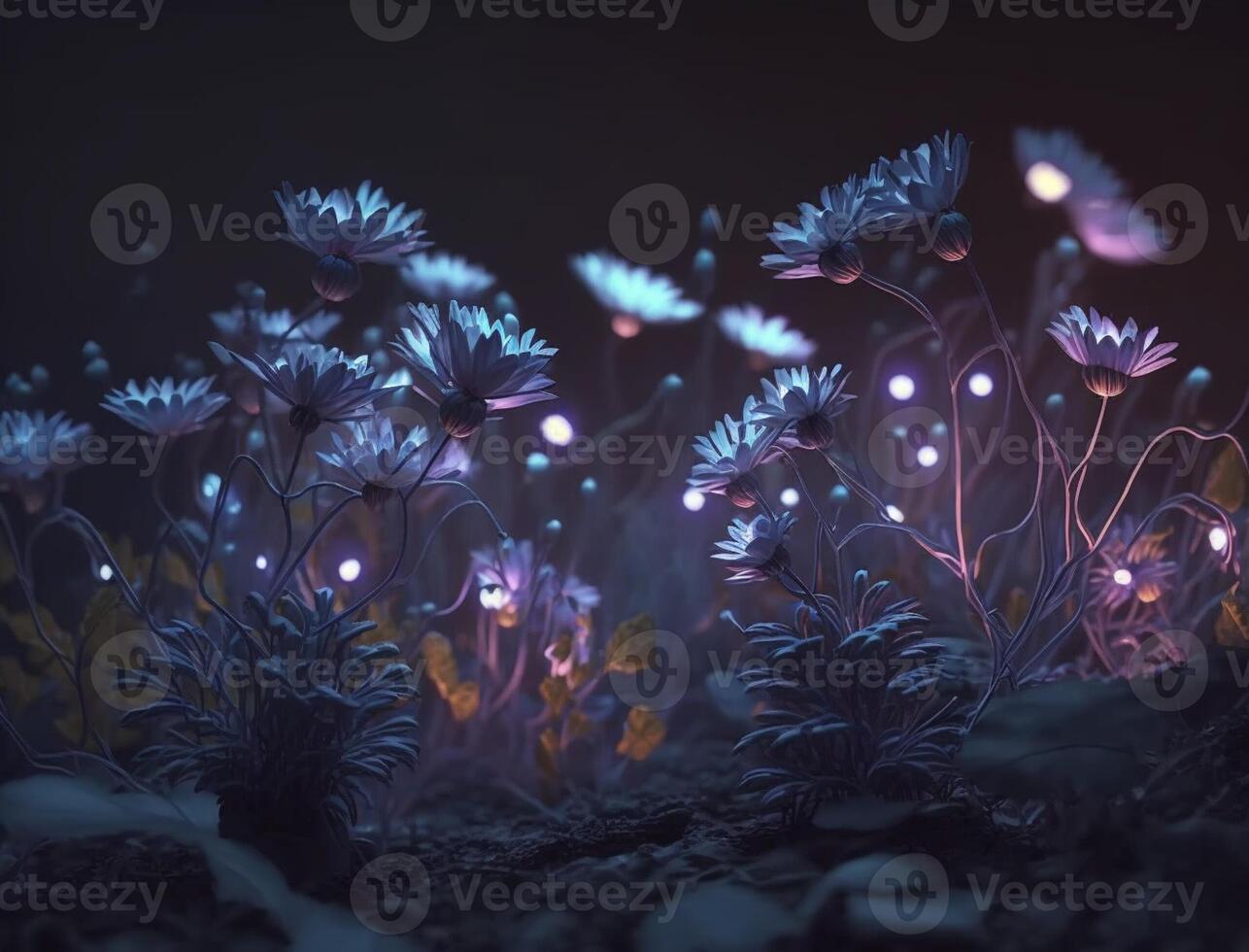 schön Fantasie Jahrgang Hintergrund botanisch Blume Bündel, Jahrgang Motiv zum Blumen- drucken Digital hintergrund.generativ ai. foto