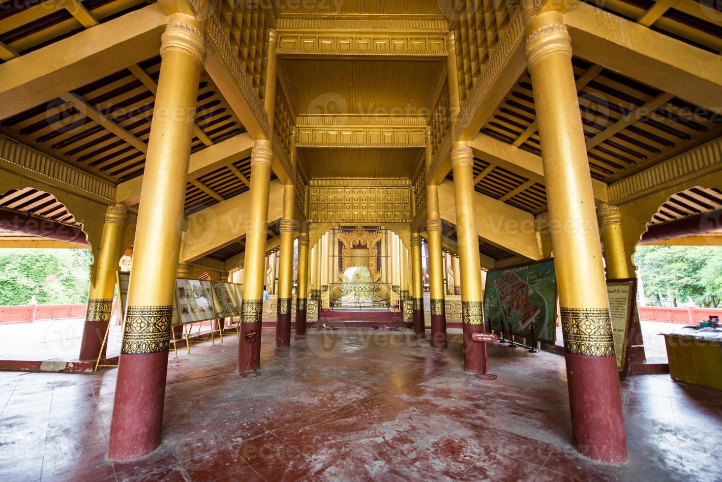 das Komplex Gebäude von Mandalay Palast, Myanmar. foto