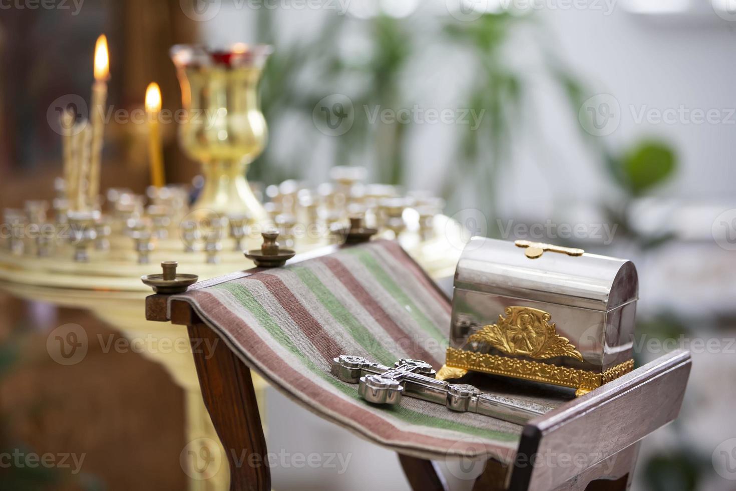 Kirche liefert zum das Ritus von Taufe. foto