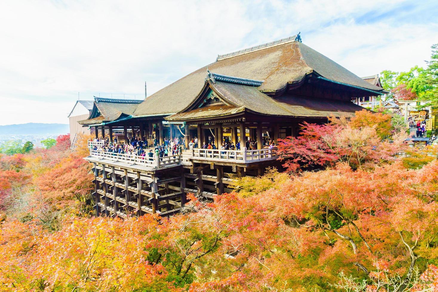 kiyomizu dera Tempel in Kyoto, Japan foto