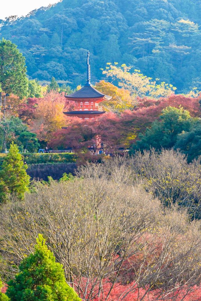 kiyomizu dera Tempel in Kyoto, Japan foto