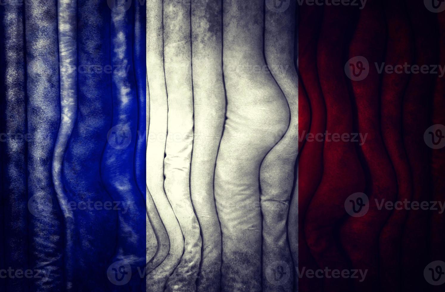 abstrakt Französisch Flagge foto