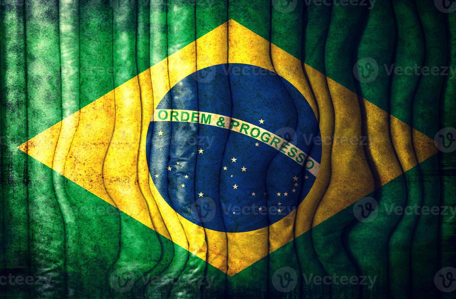 abstrakt Brasilianer Flagge foto