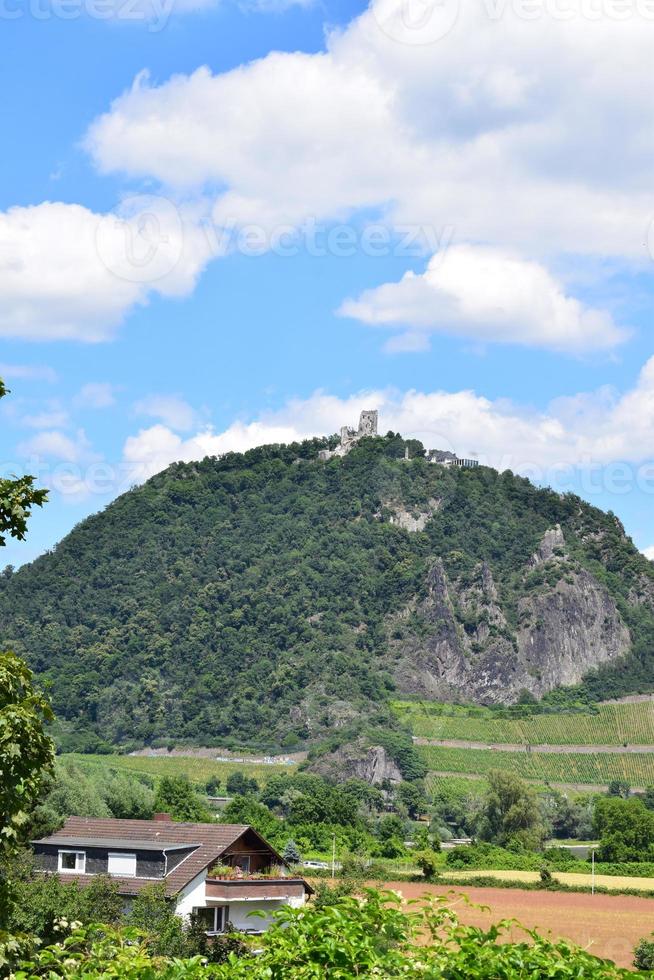 Aussicht von Bonn zu das Drachenfels foto