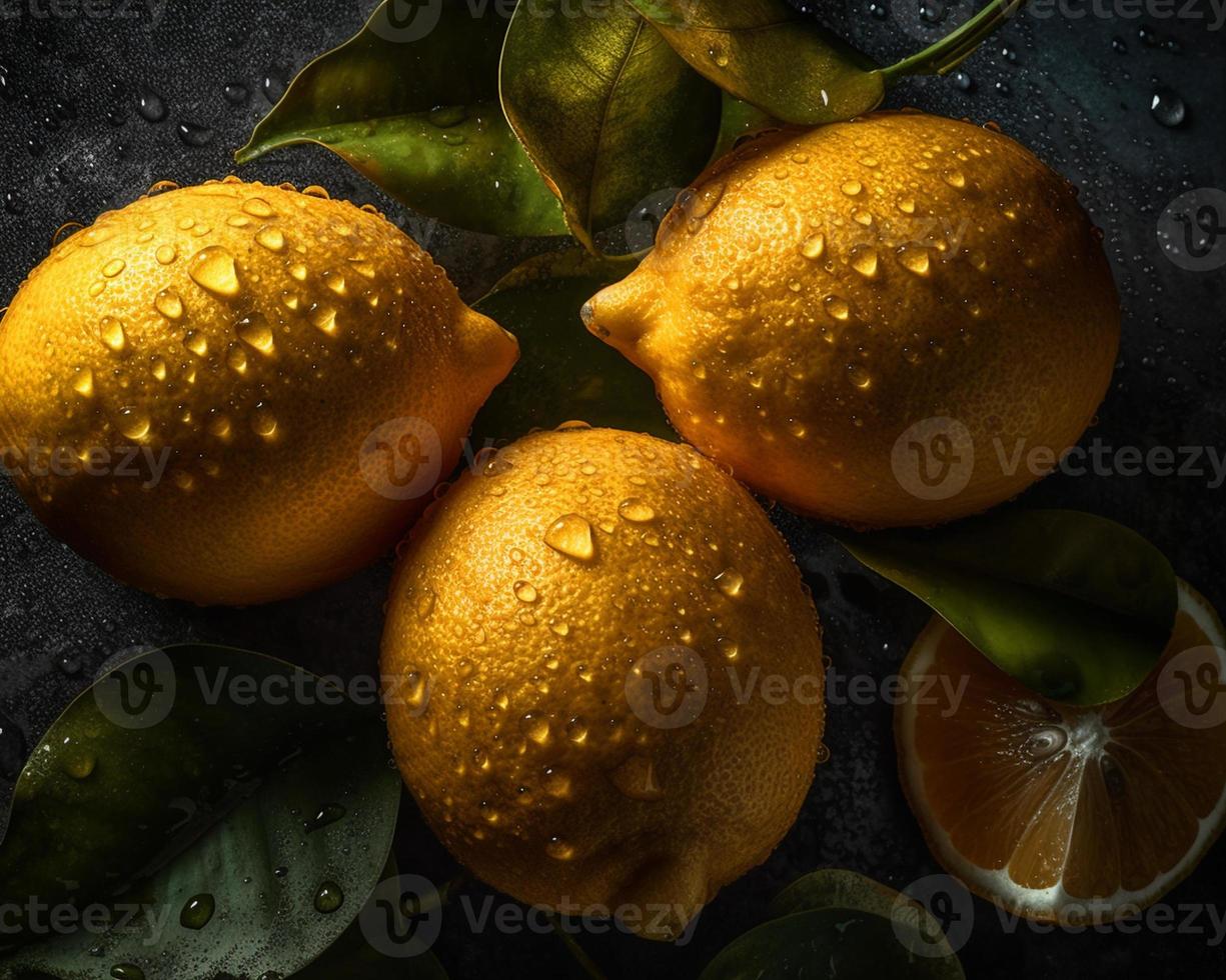 frisch Zitrone stilvoll Obst Foto