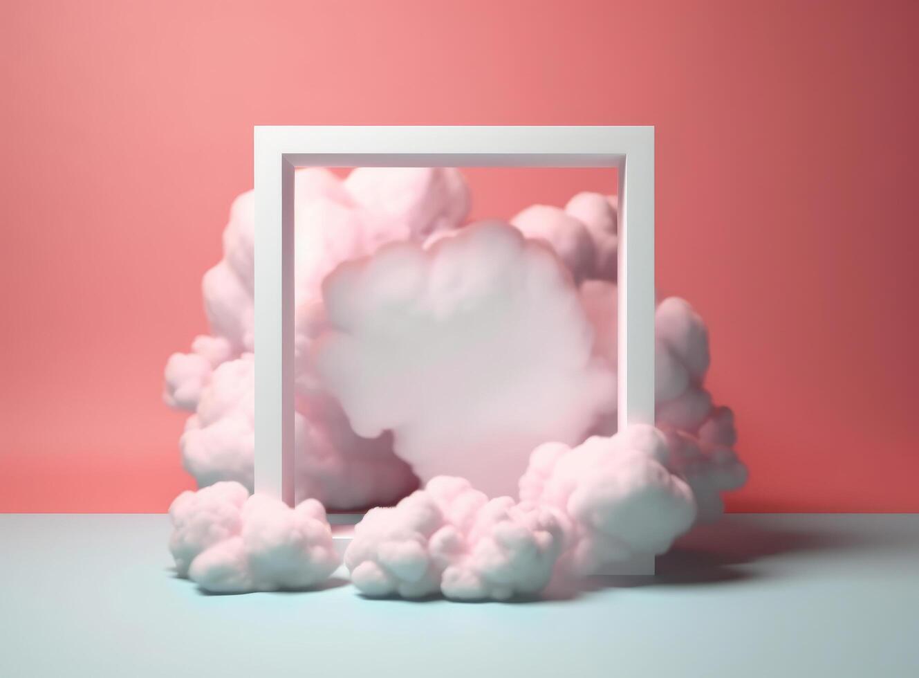 bunt abstrakt Wolke. Illustration ai generativ foto