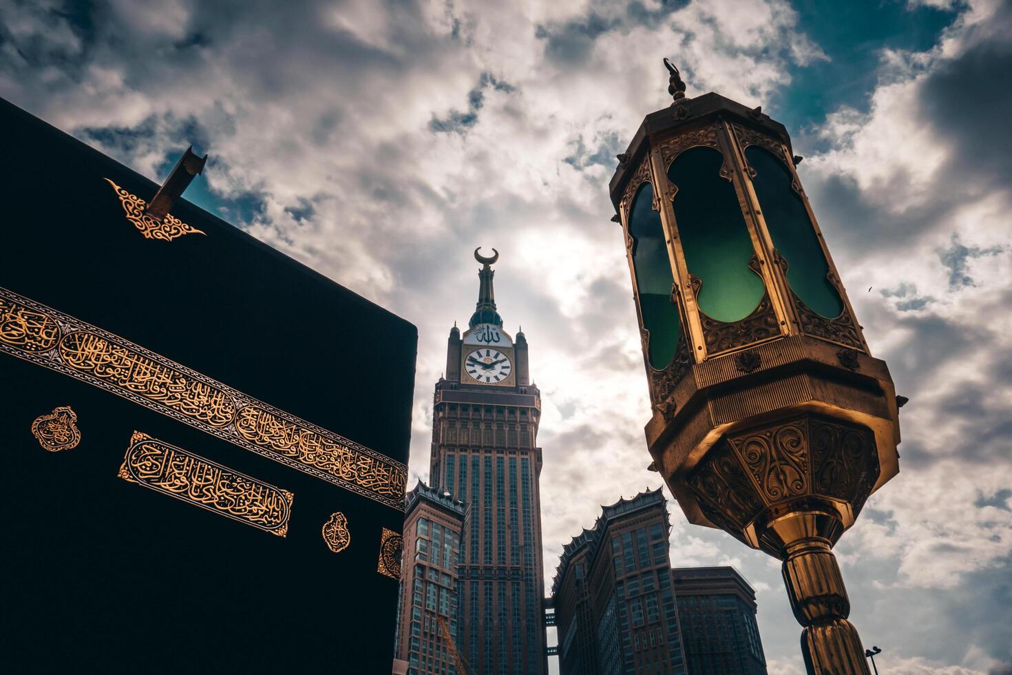 Kaaba im Masjid al haram im Mekka Saudi Arabien ai generativ foto