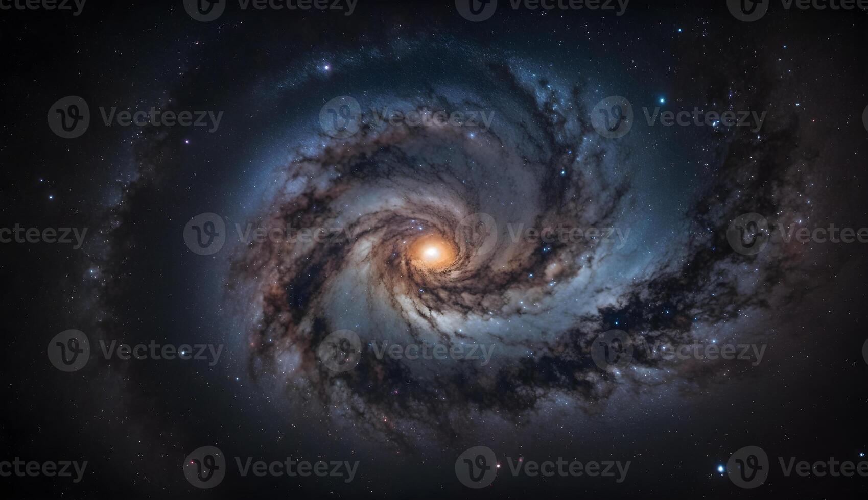 Aussicht von das milchig Weg Galaxis im das Universum .generativ ai foto