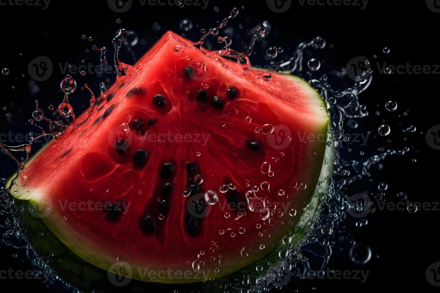 Scheiben von Wassermelonen. neural Netzwerk ai generiert foto