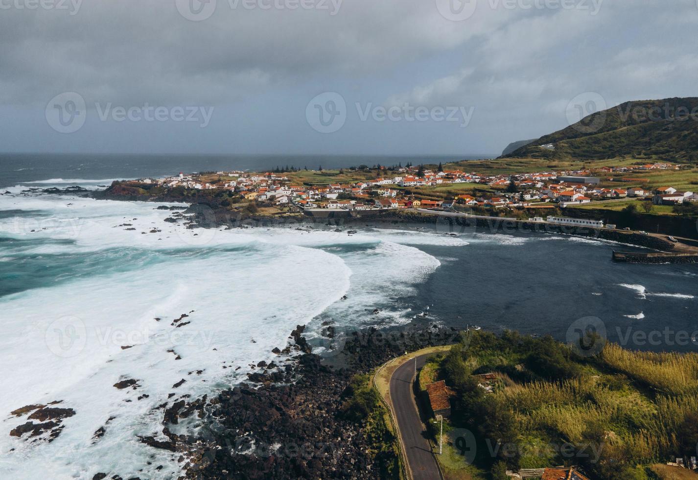 Drohne Aussicht von Mosteiros im sao miguel, das Azoren foto