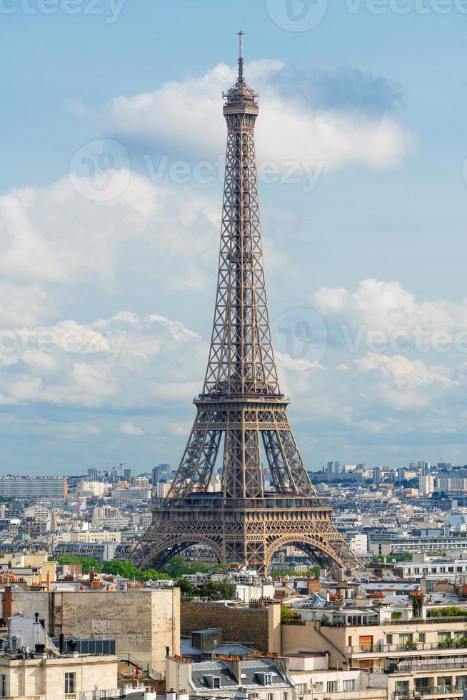 Eiffelturm, berühmtes Wahrzeichen und Reiseziel in Frankreich, Paris foto