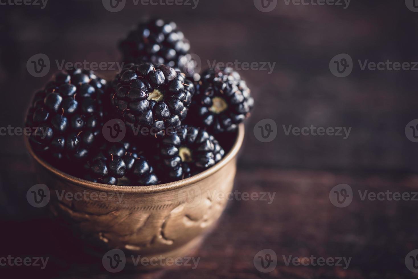 Gruppe von Brombeeren foto