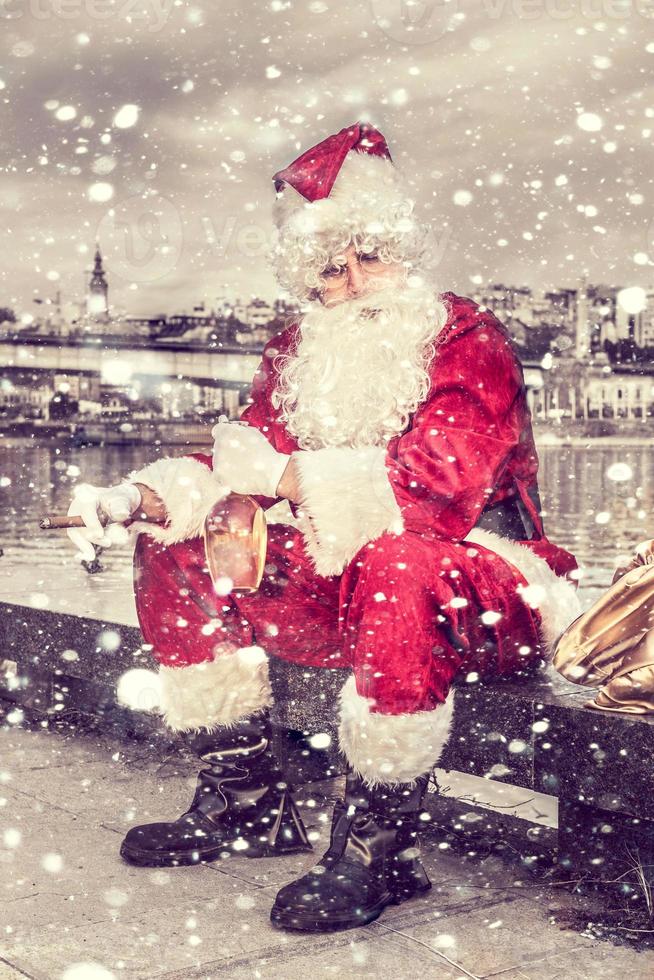 traurig Santa claus foto