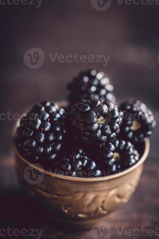 Gruppe von Brombeeren foto