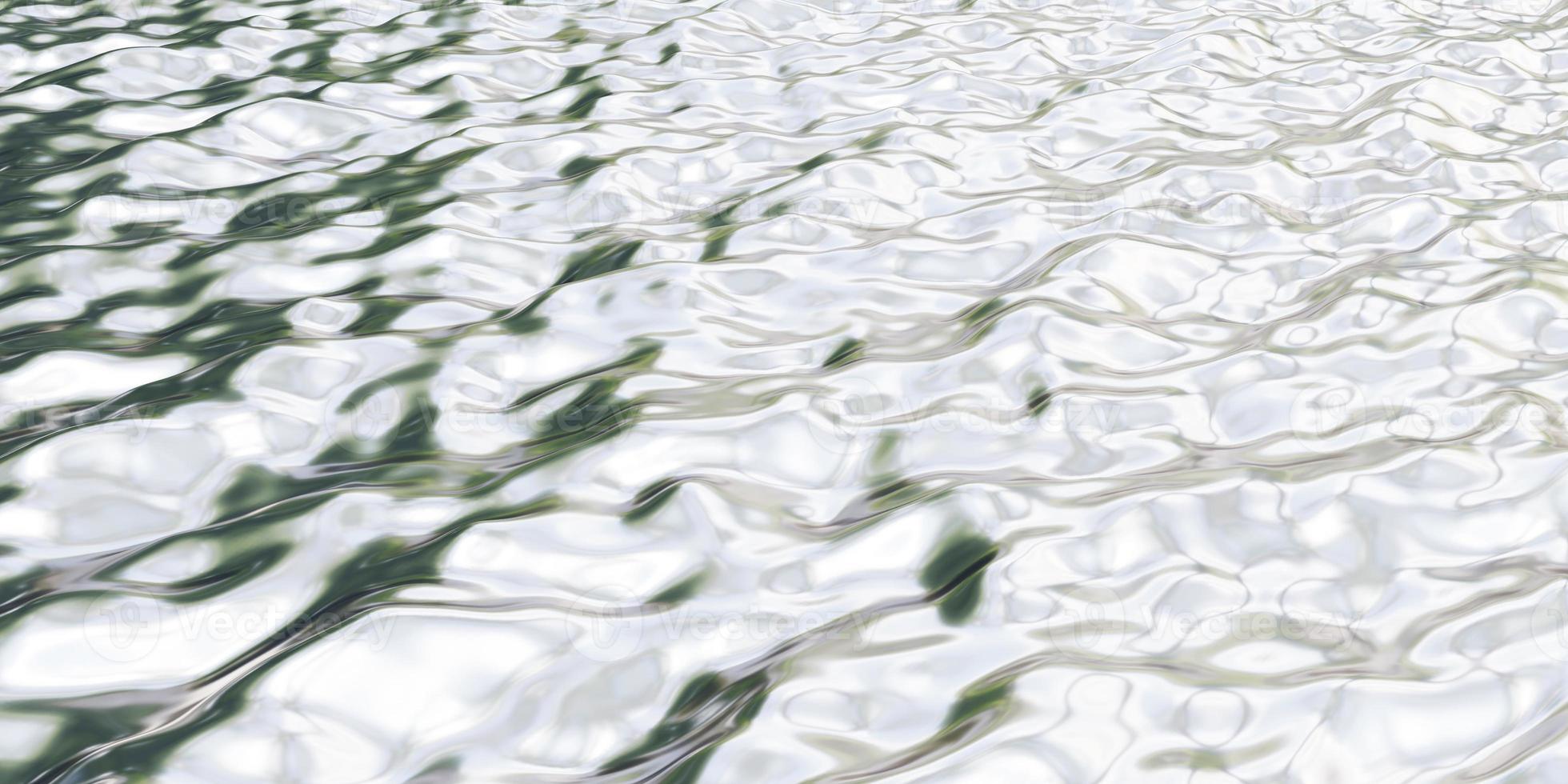 Wasser Oberfläche über Wasser Oberfläche Wellen reflektiert Sonnenlicht 3d Illustration foto