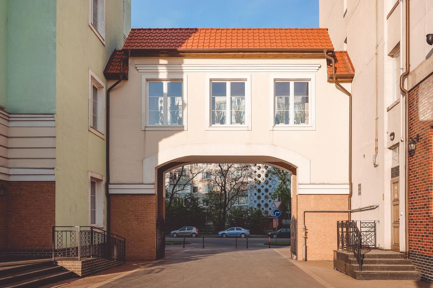 Stadtlandschaft mit schöner Architektur der historischen Stadt. foto