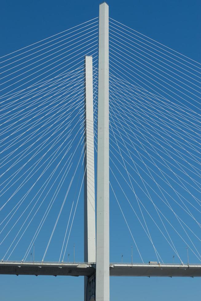 Detail der Brücke über die goldene Hornbucht. foto