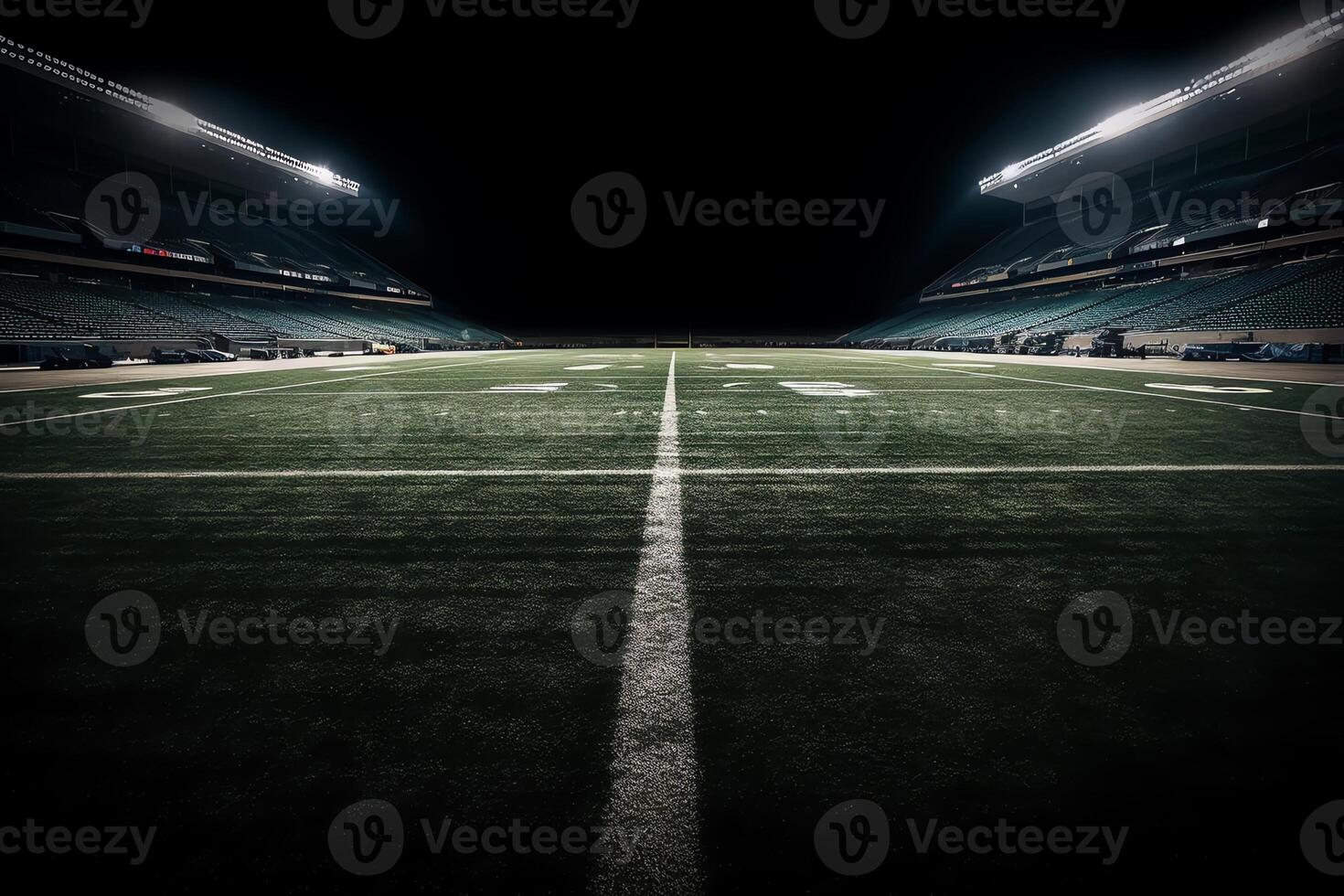 Center Linie beim Stadion. ai generiert foto