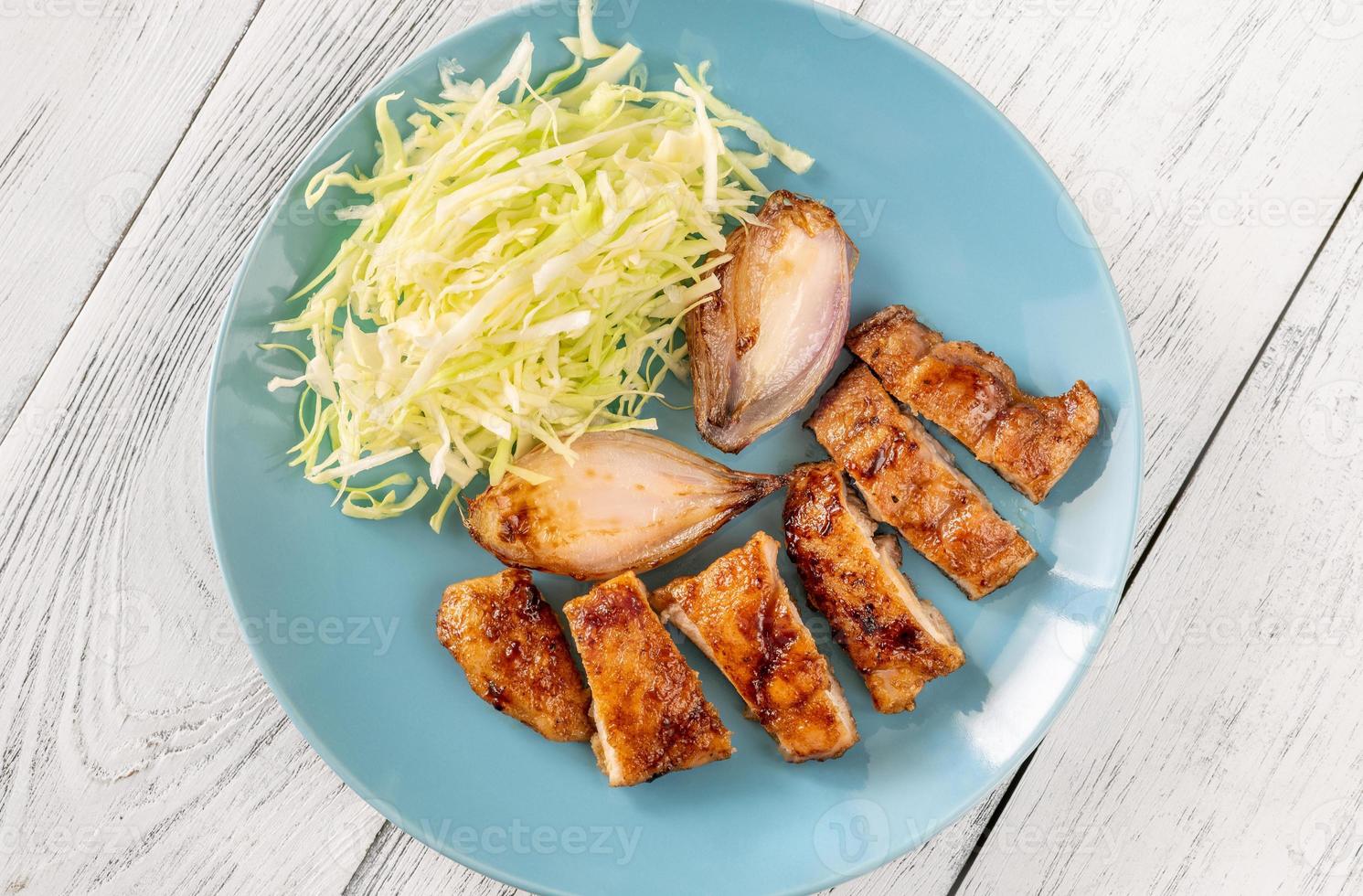 tief gebraten Teriyaki Hähnchen foto