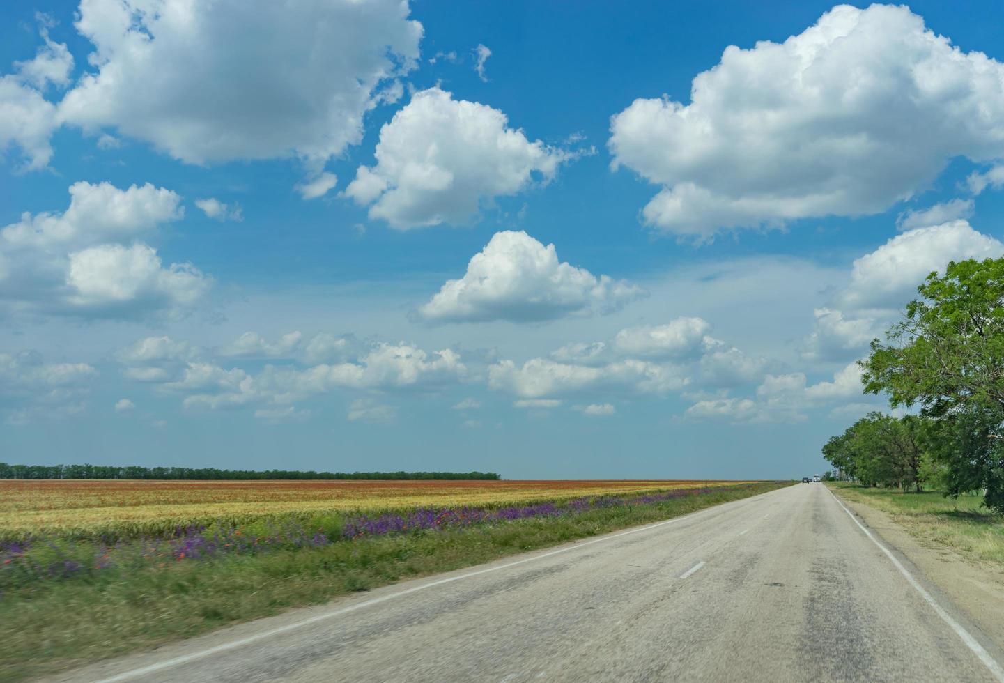 Landschaft mit Blick auf die Straße foto