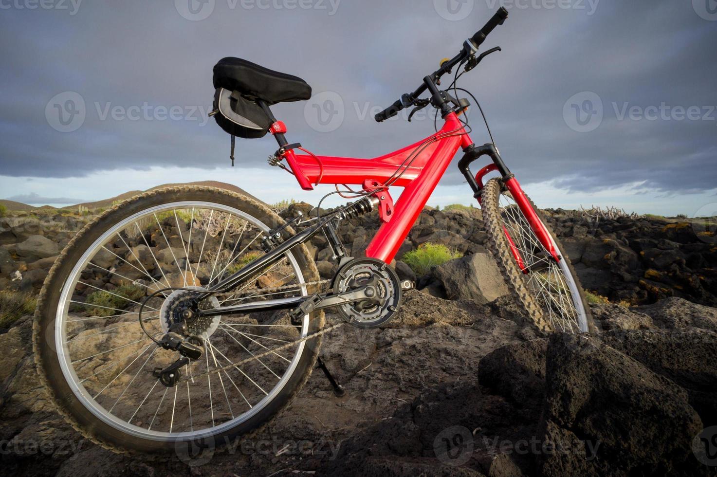 ein Berg Fahrrad foto