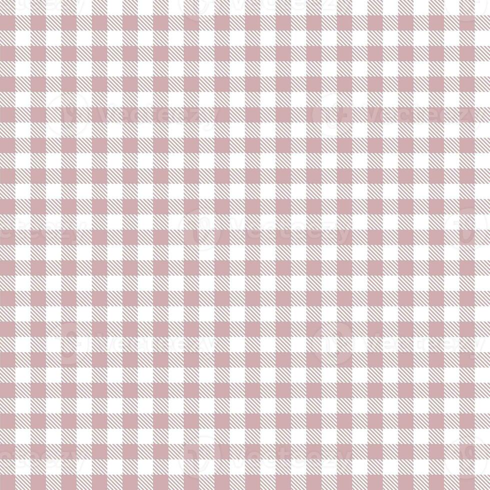 Gingham nahtlos Muster, Rosa und Weiß können Sein benutzt im dekorativ Entwürfe. Mode Kleider Bettwäsche setzt, Vorhänge, Tischdecken, Notizbücher, Geschenk Verpackung Papier foto